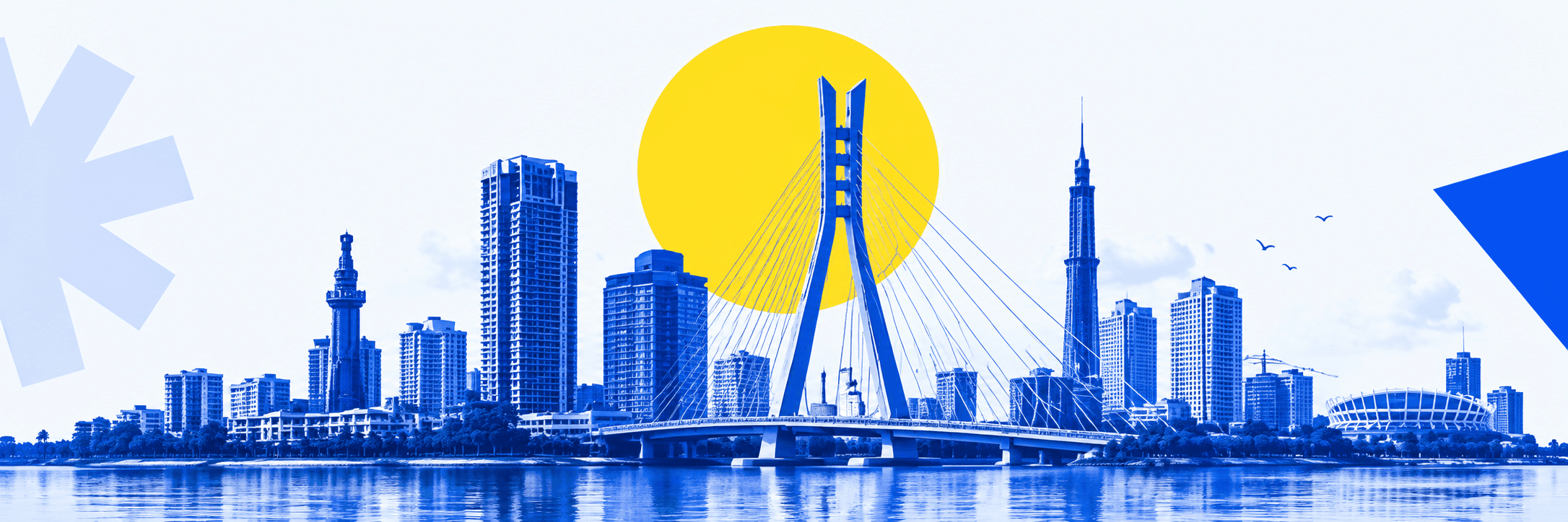 Illustrated Lagos skyline